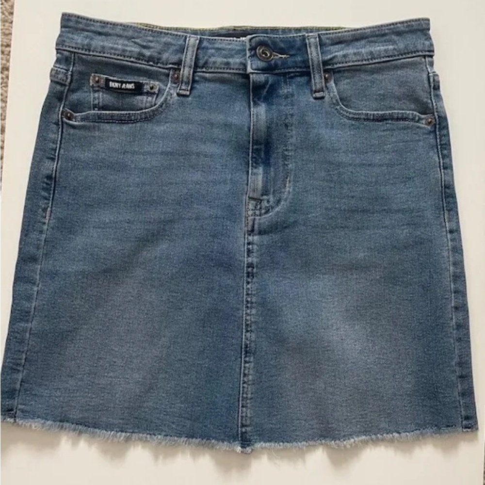 DKNY Mid Raise Women's Denim Skirt Sz 4 New With Tags